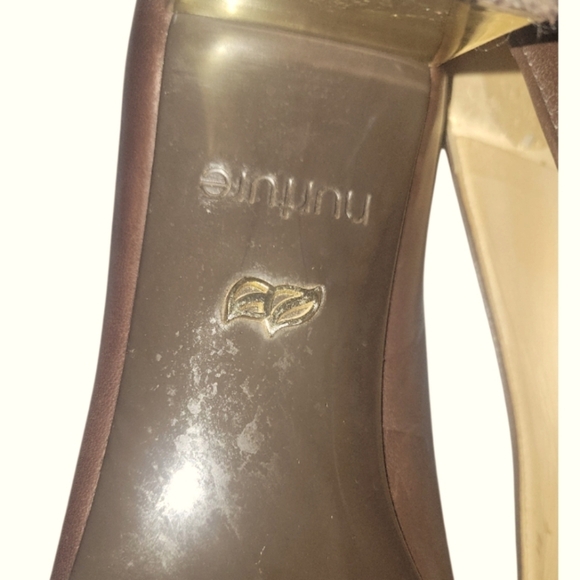 Nurture Brya Women's Classic Brown Leather Cushioned Insole Pumps Sz 8 1/2 M - Picture 4 of 9